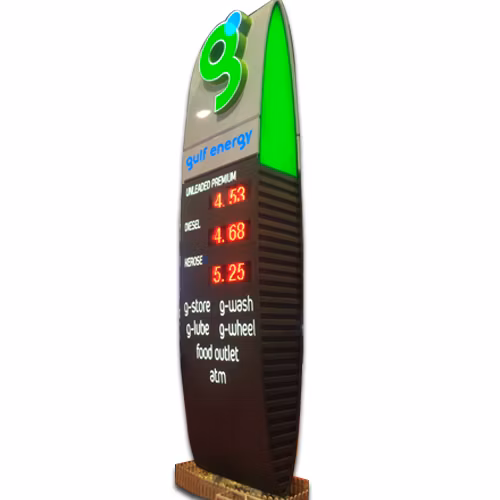 Premium Parking Lot Directory Pylon Signs for Shopping Centers