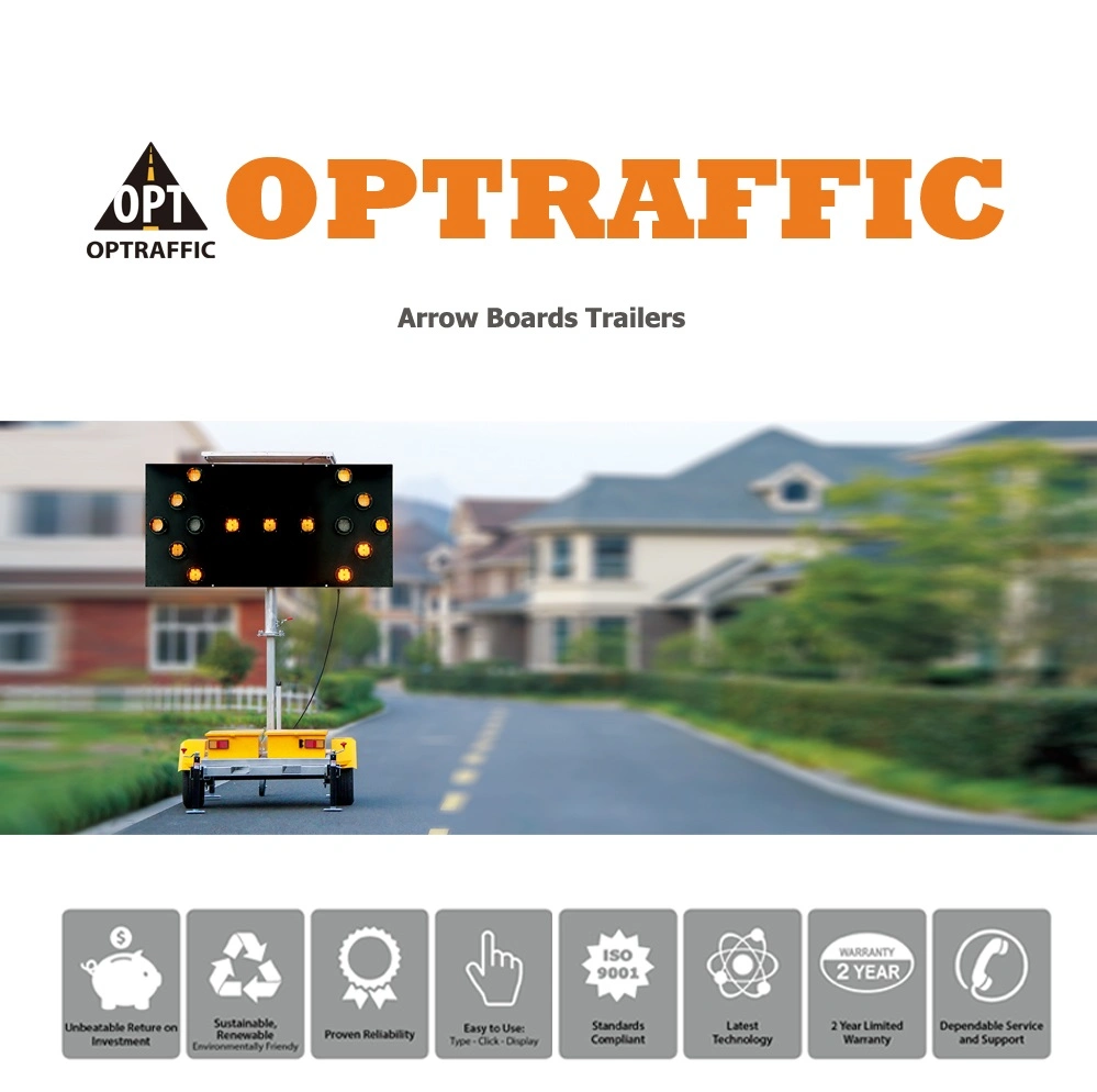 New Technologies Road Construction Amber LED Traffic Direction Sign Vertical Mast Mobile Flashing LED Arrow Panel Signs