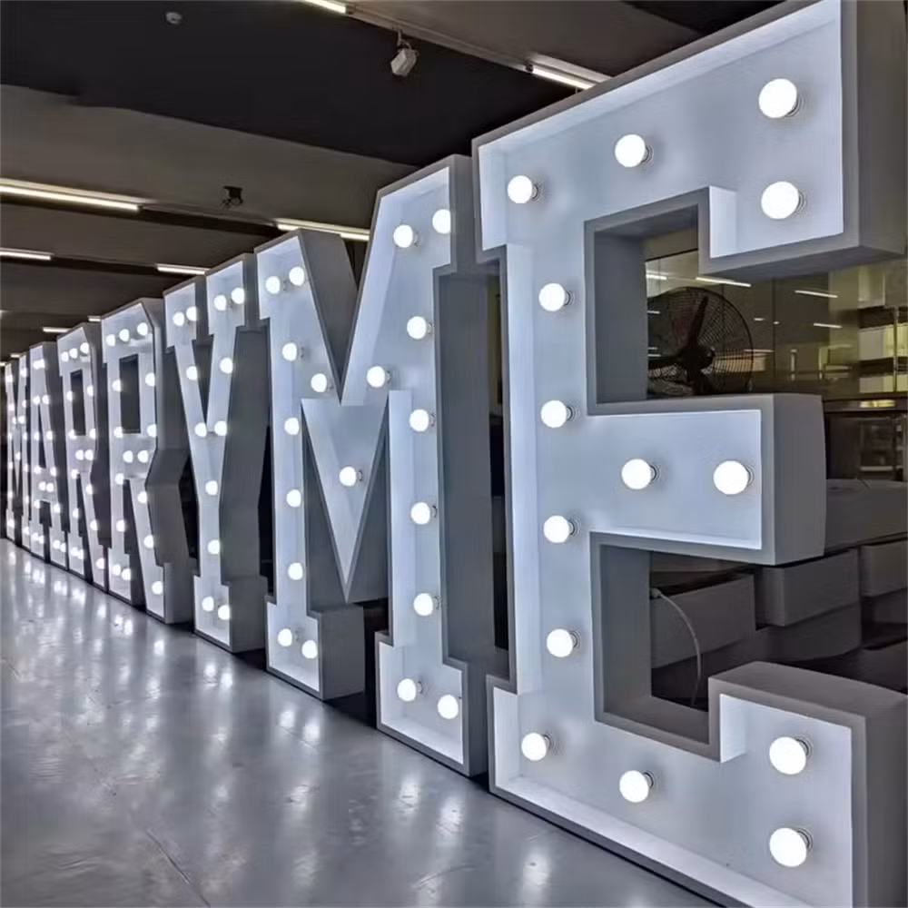 New Arrival Large Outdoor LED Marquee Letters for Wedding Decoration