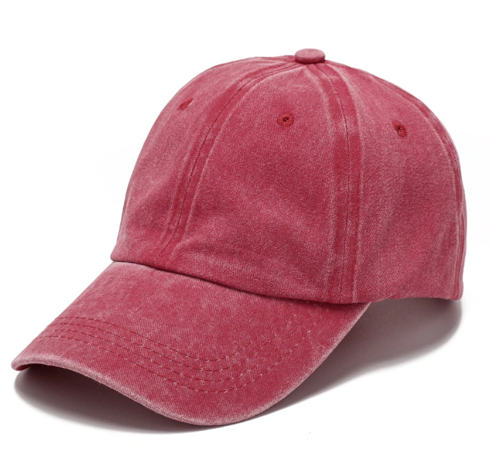 Wholesale Cotton Washed Baseball Cap Embroidered Letter Peaked Cap