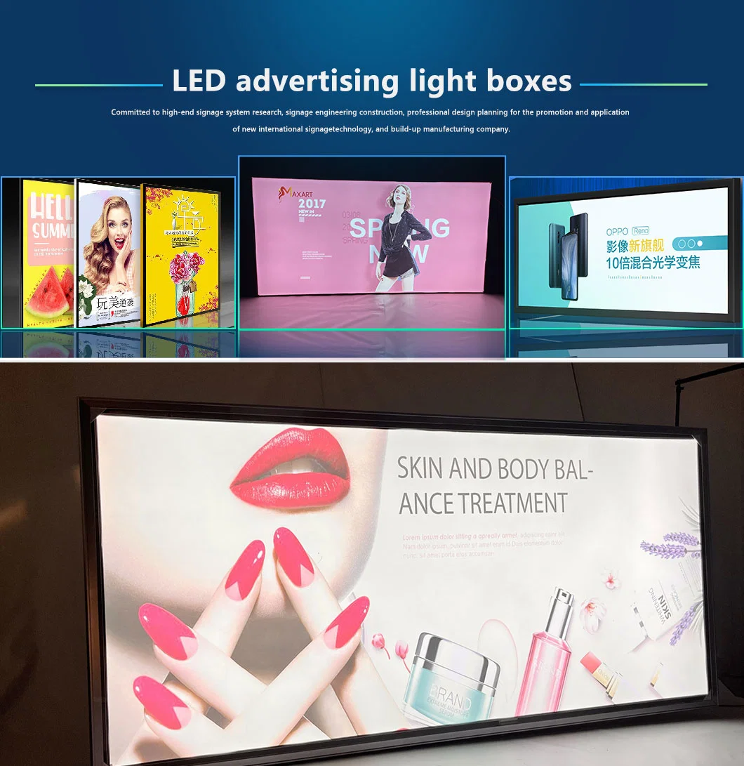 Lightbox LED Store Sign 3D Acrylic Stand LED Light Box Sign Board