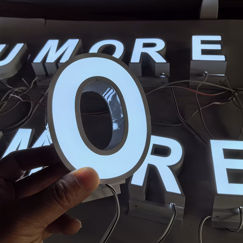 Ezd Personalized Glowing Acrylic Face-Lit Illuminated LED Outdoor Signs for Building