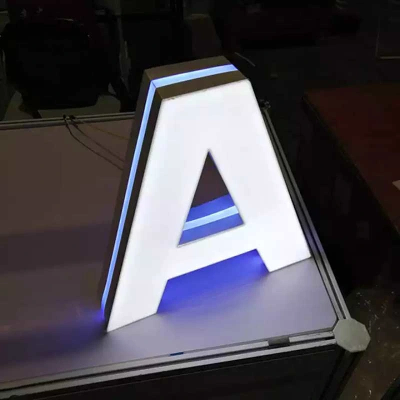 Made in China Outdoor LED Metal Backlit Advertising Letter Sign 3D Channel Letters Display Logo Signboard