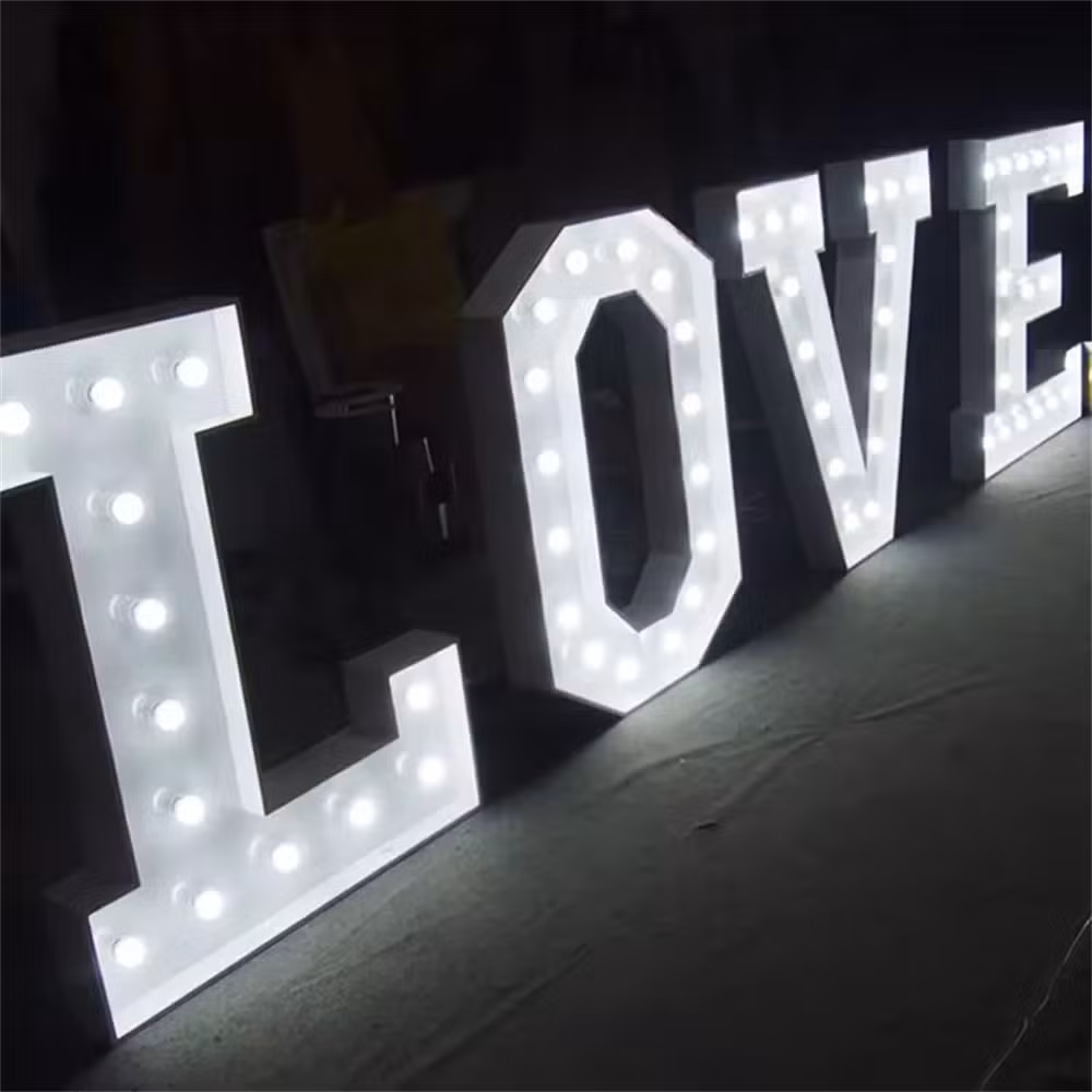 New Arrival Large Outdoor LED Marquee Letters for Wedding Decoration