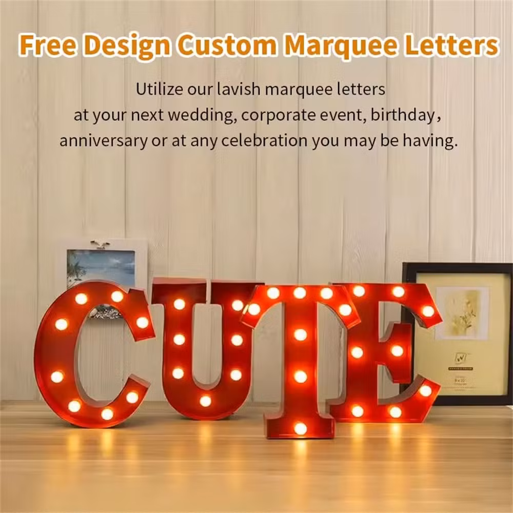 New Arrival Large Outdoor LED Marquee Letters for Wedding Decoration