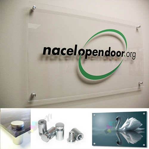 Office Department Wall Mounted Display Frosted Acrylic Panel Signage/Sign