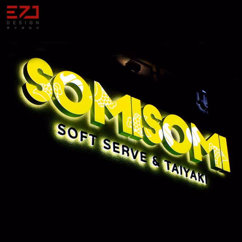 Ezd Free Design Metal Frontlit 3D Illuminated Channel Letters for Liquor Shop