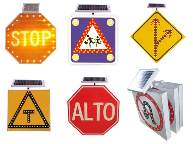 Solar Direction Sign Traffic Sign with Trailer