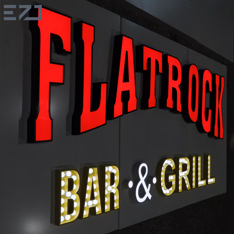 Custom Advertising Backlit Outdoor 3D Business Logo Sign Channel Letter LED Signage