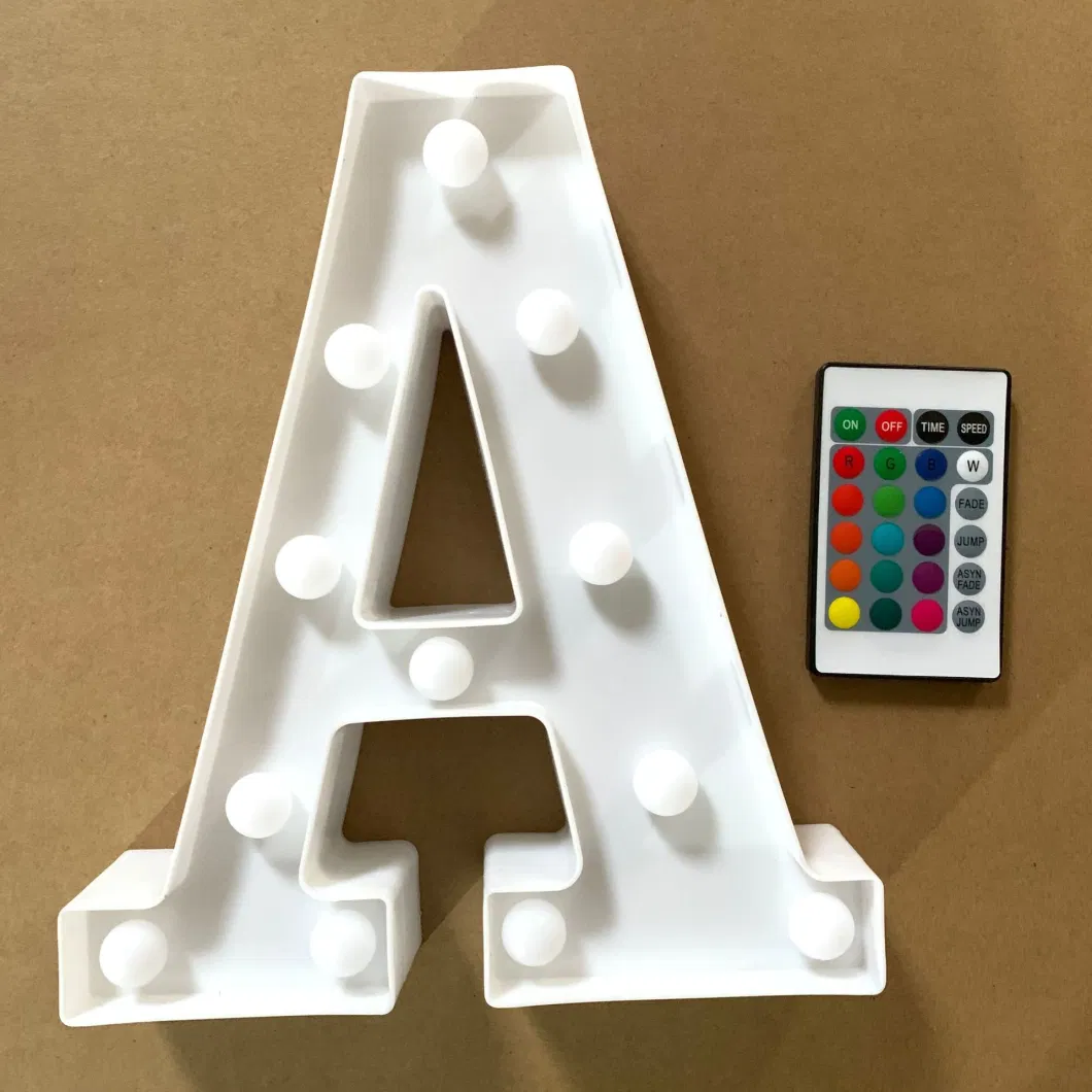 up Alphabet Letter for Home Party Wedding Decoration LED Light