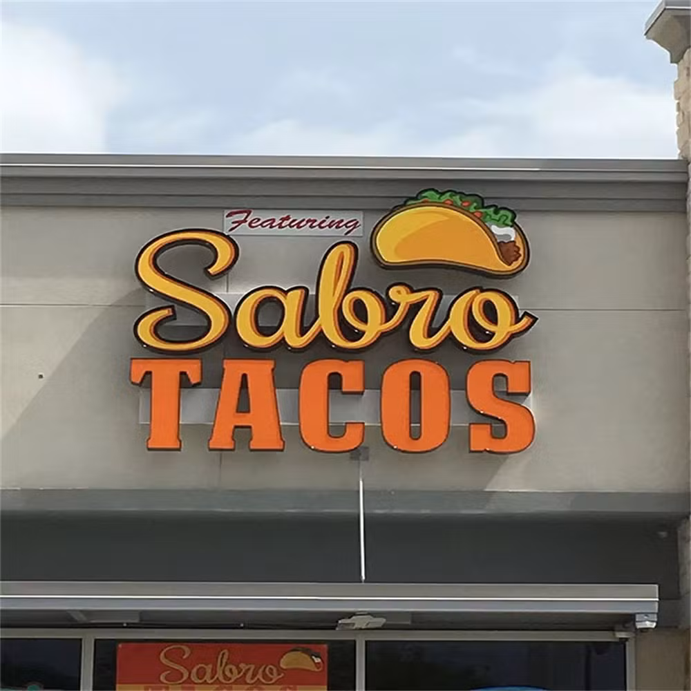 LED Letter Sign Shop Storefront and Signage Free Design Outdoor Box Light