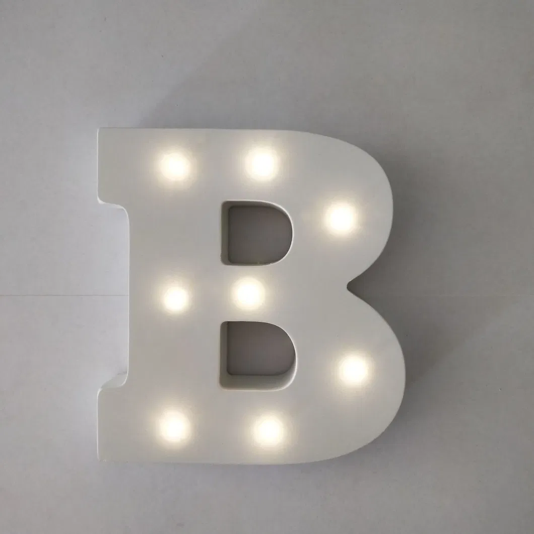 Decorative DIY LED Letter Light Sign - Light up Wooden Alphabet Letter Battery Operated Party Wedding Marquee Decor