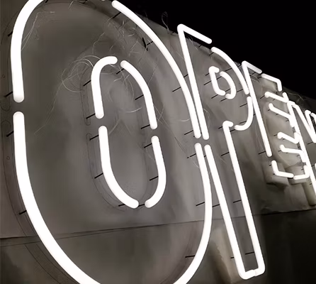 Vibrant Neon Sign Letters for Youthful and Fun Event Atmosphere