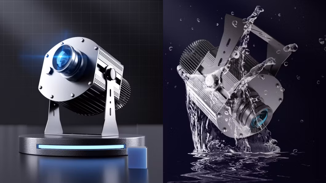 Siosun Remote Control Dynamic Projector Lamp 4 Logos Switching LED Stage Light Gobo Projector 100W 200W 300W Outdoor