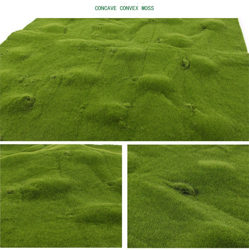 Wholesale Artificial Moss Turf Fake Moss Carpet for Garden Ornaments