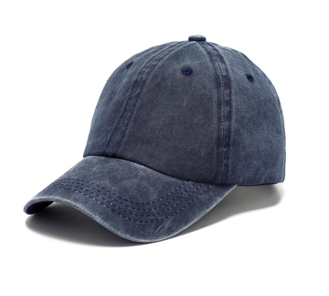 Wholesale Cotton Washed Baseball Cap Embroidered Letter Peaked Cap