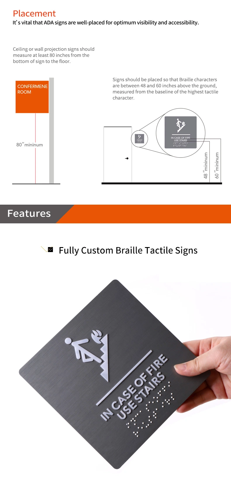 Customized Design Acrylic Metal Toilet Sign