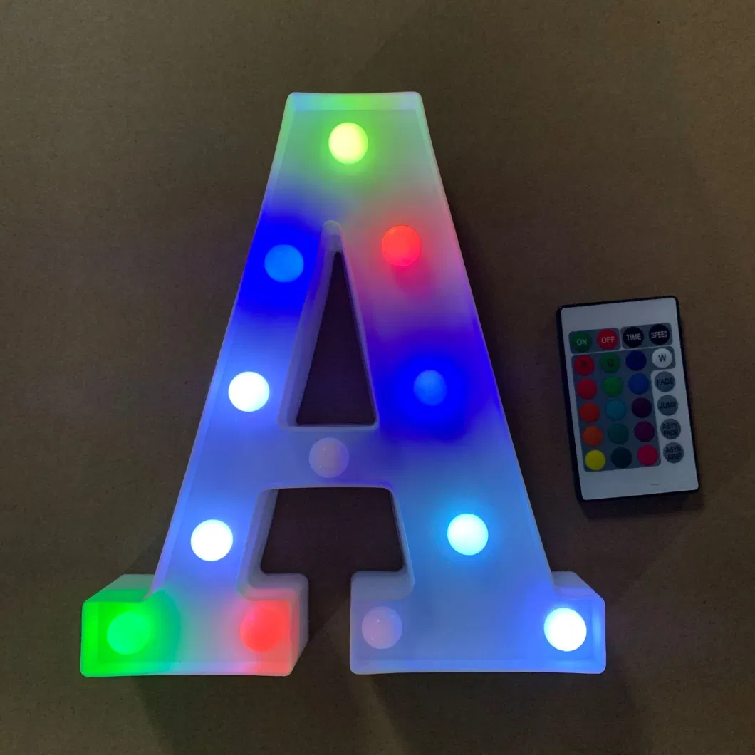 up Alphabet Letter for Home Party Wedding Decoration LED Light