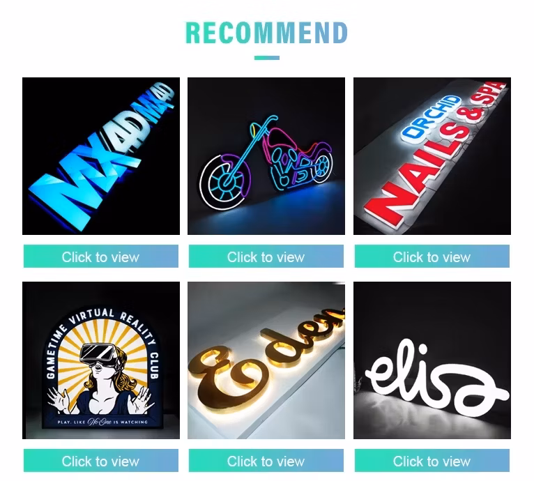 Windproof and Waterproof Outdoor LED Luminous Letters Production