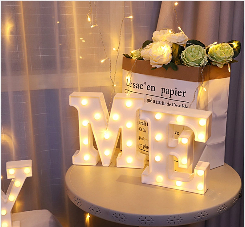 up Alphabet Letter for Home Party Wedding Decoration LED Light