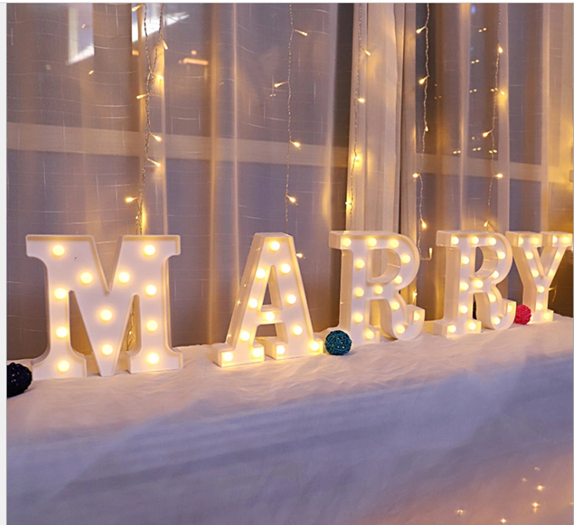 up Alphabet Letter for Home Party Wedding Decoration LED Light