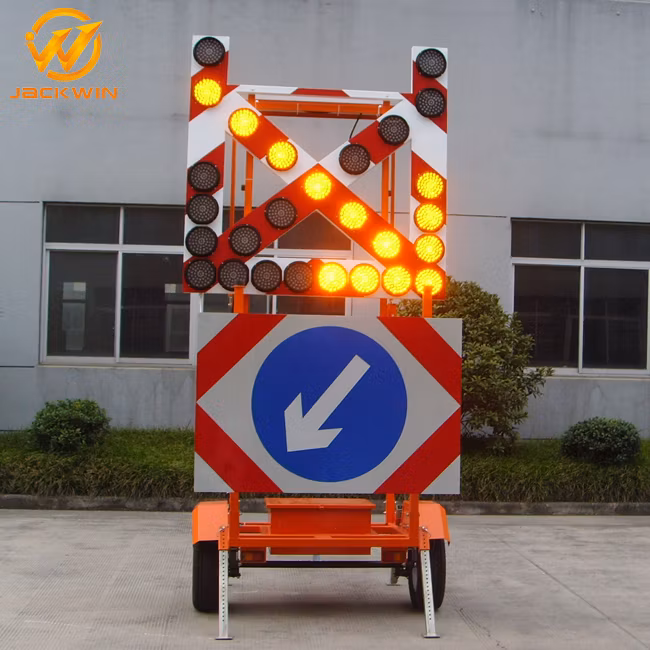 Jackwin LED Signs Highway Construction Arrow Board Mounted Trailer Arrow Sign