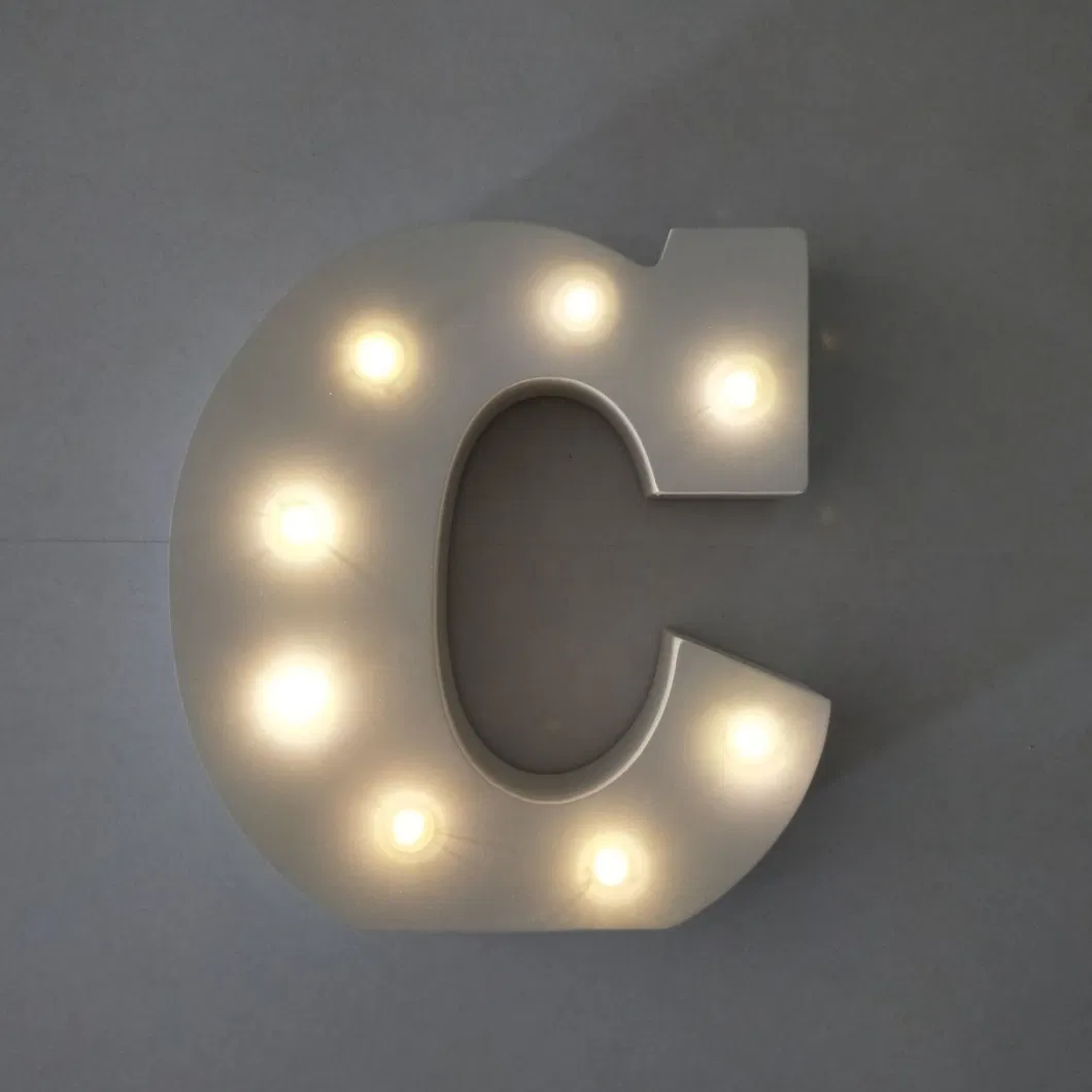 Decorative DIY LED Letter Light Sign - Light up Wooden Alphabet Letter Battery Operated Party Wedding Marquee Decor