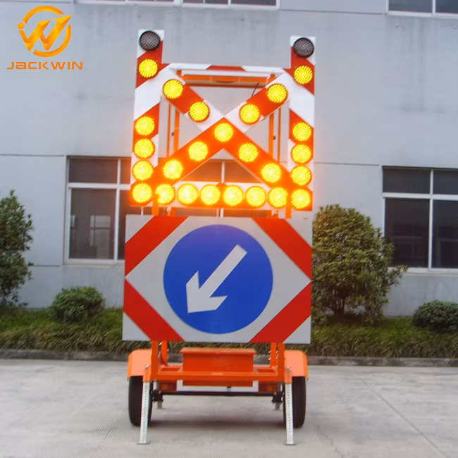 Jackwin LED Signs Highway Construction Arrow Board Mounted Trailer Arrow Sign