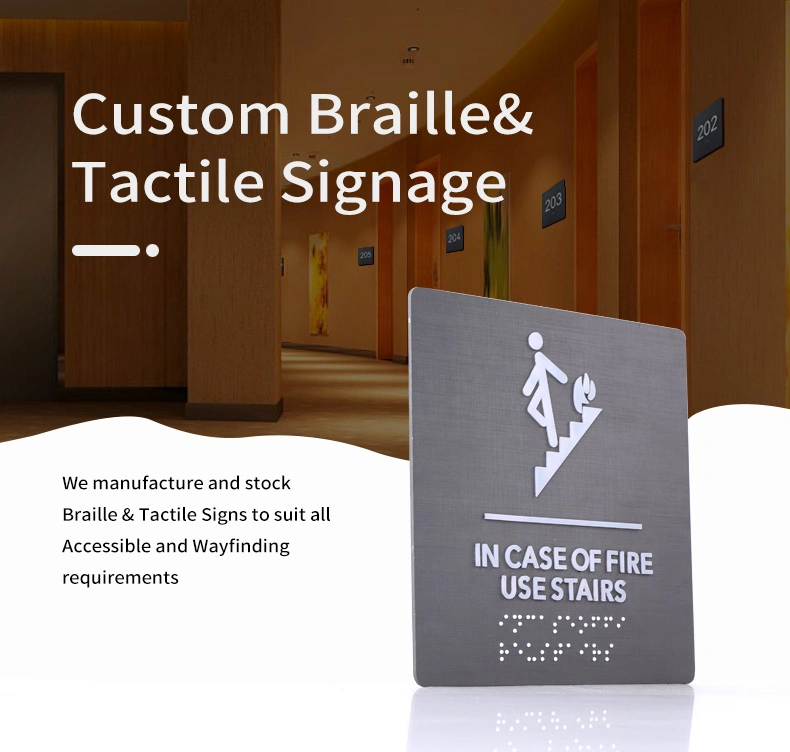 Customized Design Acrylic Metal Toilet Sign