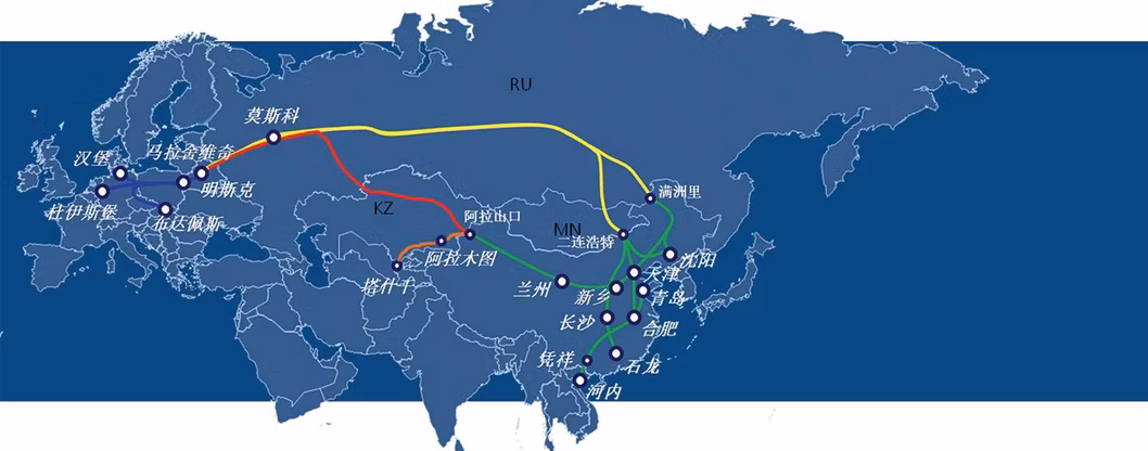 Shenzhen International Freight Forwarder Railway Air Freigh Shipping From China to Spain France Netherlands Belgium Door to Door Delivery Shipping Company