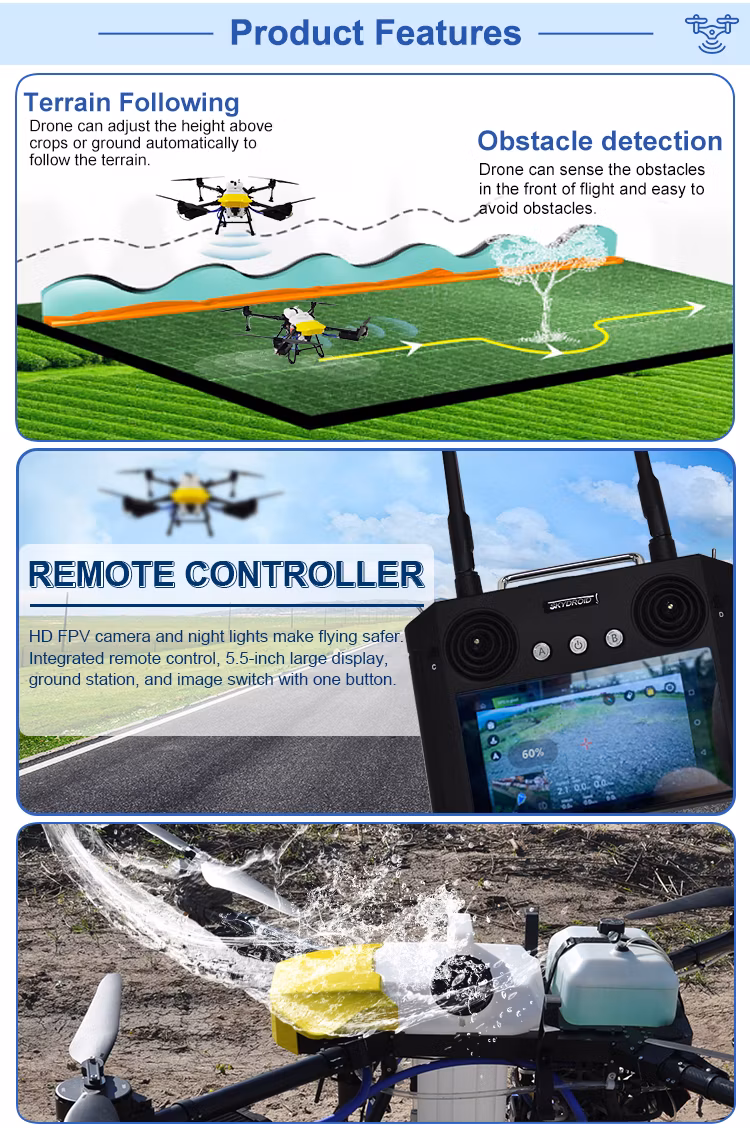 Joyance Factory Price New Spraying 16 Liters Capacity 16L Hybrid gasoline Agricultural Drone Sprayer for Pesticide Spray in Large Farm for Plant Protection