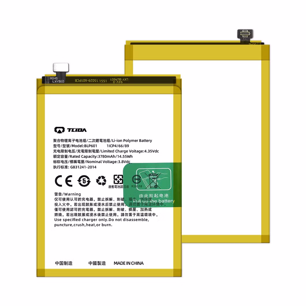 Tlida Battery Replacement for iPhone/Samsung/Google/Vivo/Oppo/Infinix/Huawei/Xiaomi/iPad All Models Wholesale OEM Brand Customization Mobile Phone Battery
