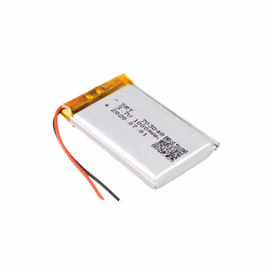 Rechargeable Lithium Polymer Batteries 3.7V 300mAh 702030 1000mAh 703048 Lipo Battery for Wireless Speaker
