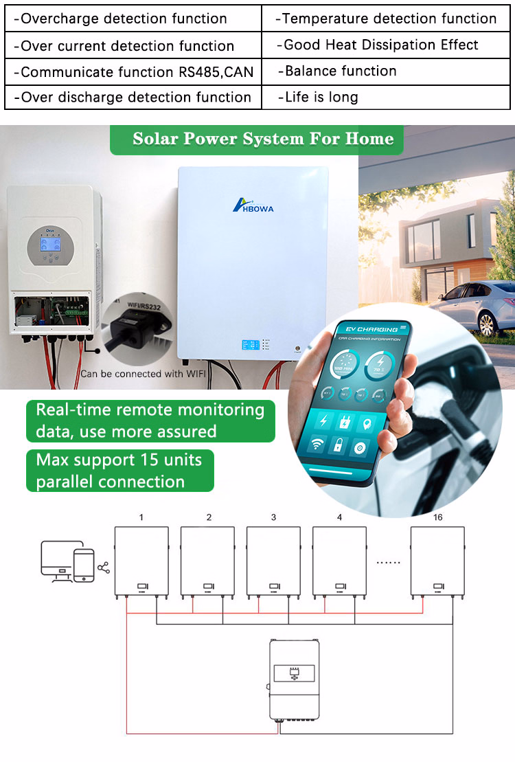 48 Volt 100ah Ion 5kw off Grid Solar Power System LiFePO4 Batteries 10kw 10kwh Lithium Battery