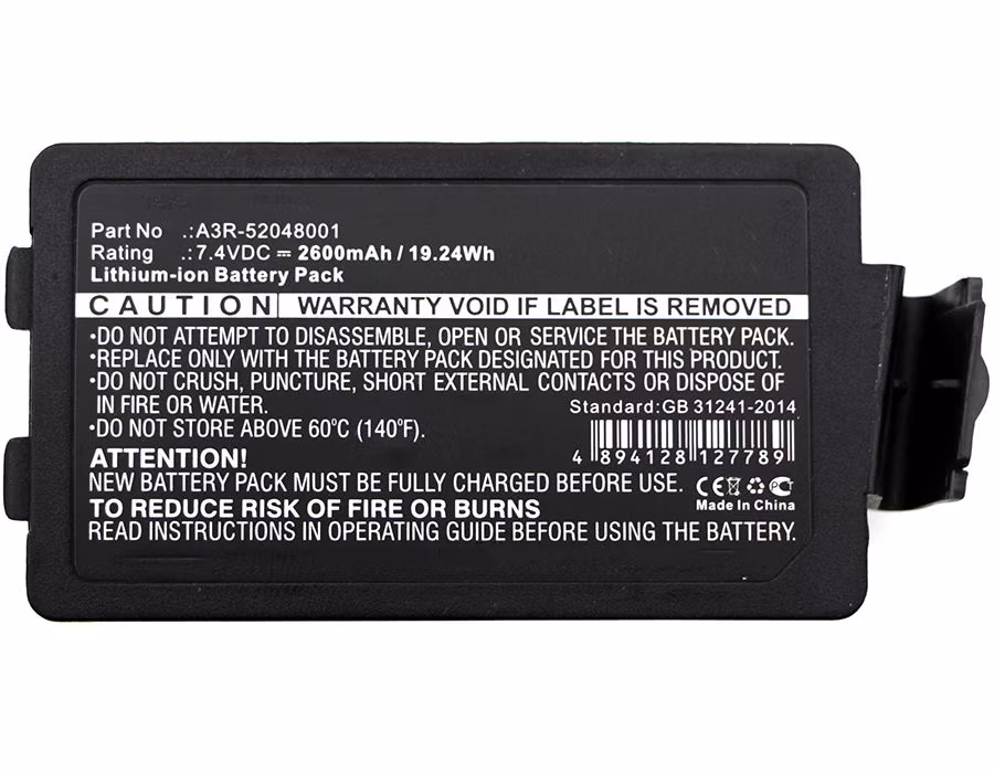 A3r-52048001 Replacement Lithium Ion Battery 7.4V 2600mAh for Tsc Alpha 3r A3r-52048001