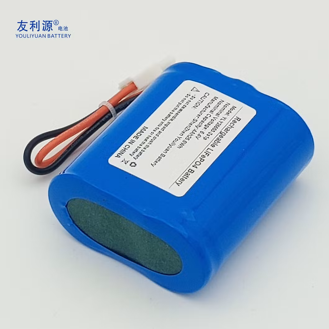 26650 6.4V Lithium Battery 4000mAh Rechargeable Lithium LiFePO4 Battery Pack Solar Battery for E-Rickshaw E-Street Light