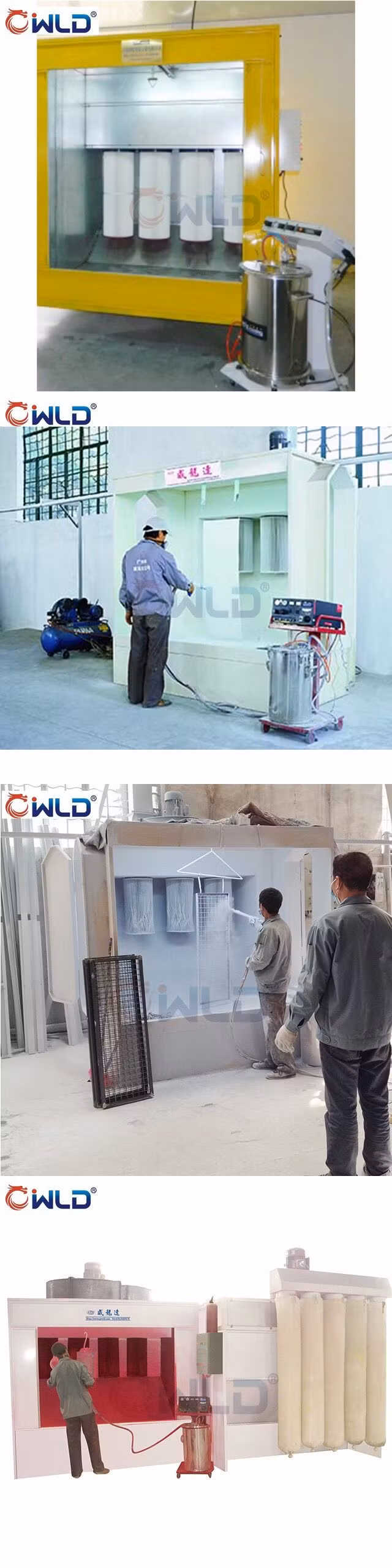 Wld Powder Coating Equipment Electrostatic Powder Coating Oven/Booth Industrial Powder Spraying Powder Coating Painting Spraying Machine/Booth