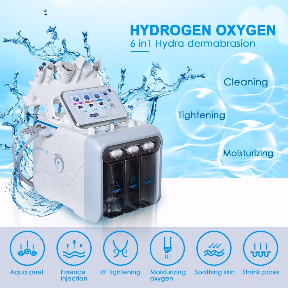 Multifunctional Skin Care Water Oxygen Machine RF Hydro Skin Rejuvenation Face Whitening Deeping Cleaning Device