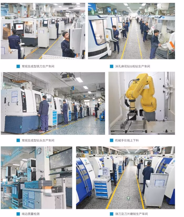 CNC OEM Tools HRC65 Solid Carbide 4 Flutes Corner Radius End Mill Wtih Nano-Blue Caoting for Steel