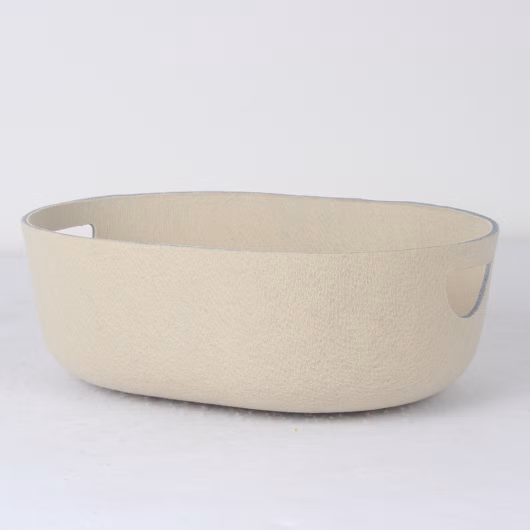 Recycled Pet Thermoforming Felt Nordic Style Toy Storage Boxes Grey Square Organizers for Drawers in Closet Made in China Fabric Storage Box Home Felt Basket