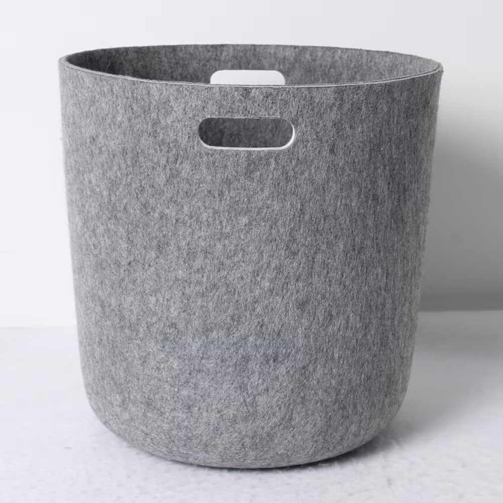 Multipurpose Plastic Bottles Recycled Felt Nonwoven Kids Toys Storage Laundry Baskets Large Storage Containers