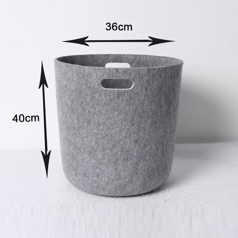 Multipurpose Plastic Bottles Recycled Felt Nonwoven Kids Toys Storage Laundry Baskets Large Storage Containers