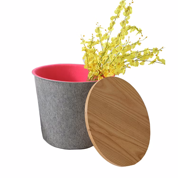 Large Felt Woven Storage Basket Set China Supplier Eco-Friendly Material Laundry Baskets Shoe Clothing Storage