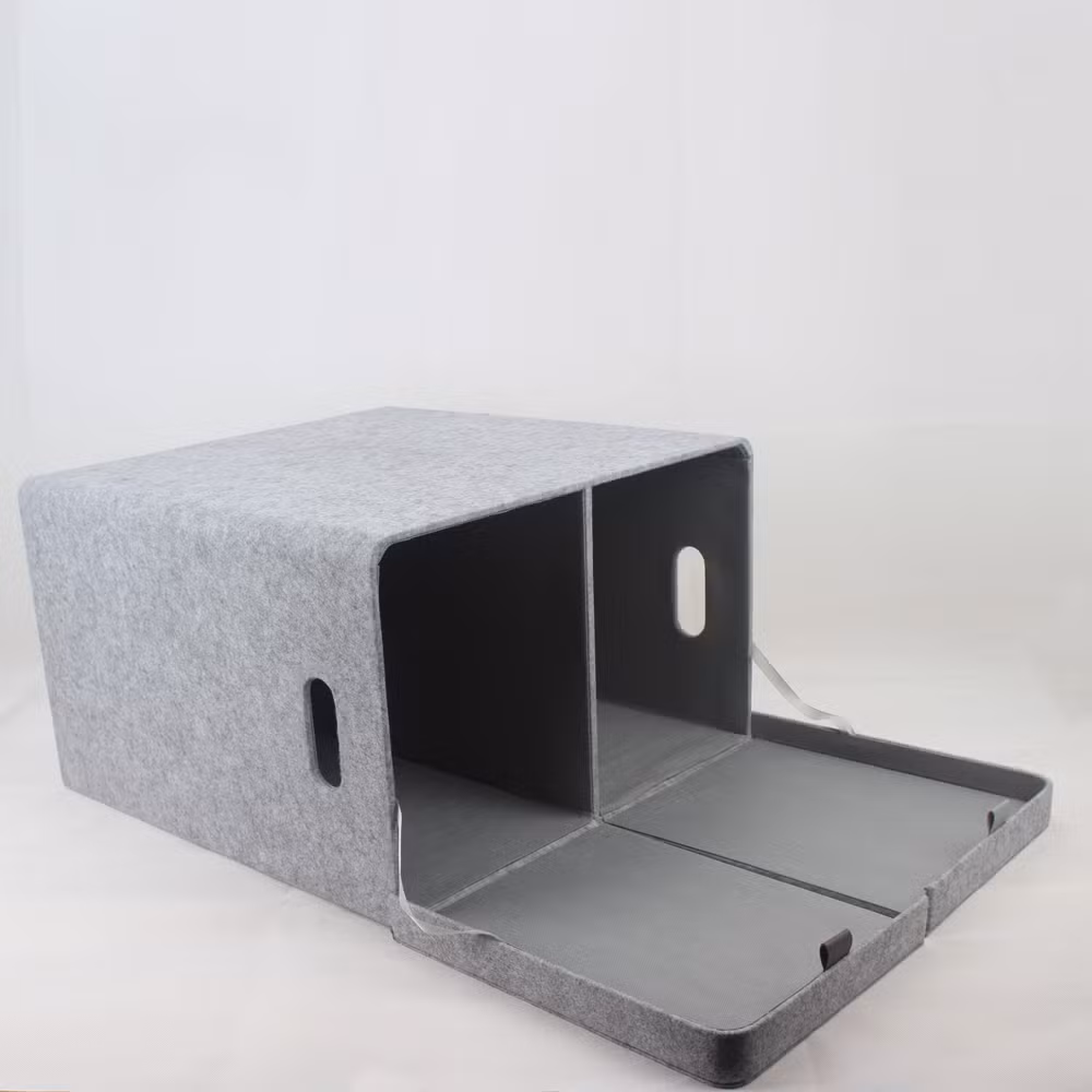 Multi Colors Thermoformed Fabrics Recycled Pet Plastic Felt Storage Containers for Hair Products