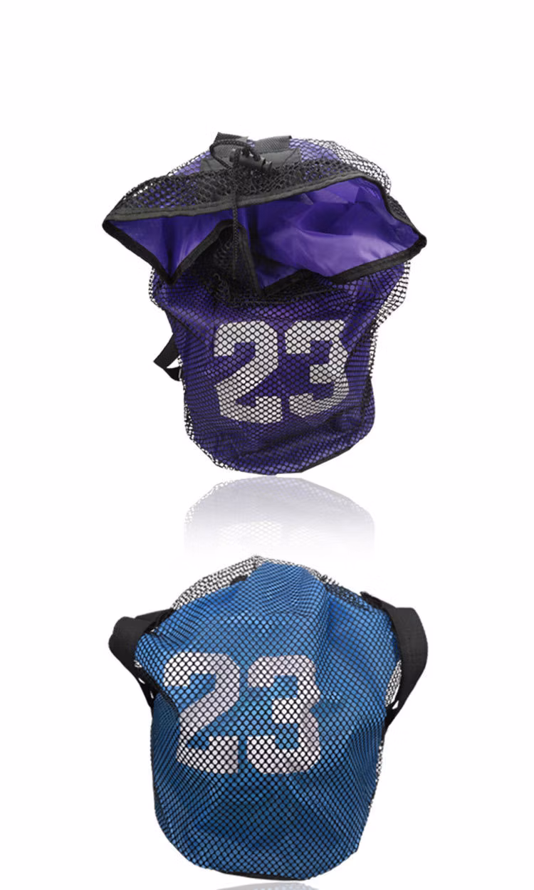 Basketball Bag Training Bag Mesh Bag Backpack Football Bag Drawstring Pocket Fitness Sports Bucket Bag