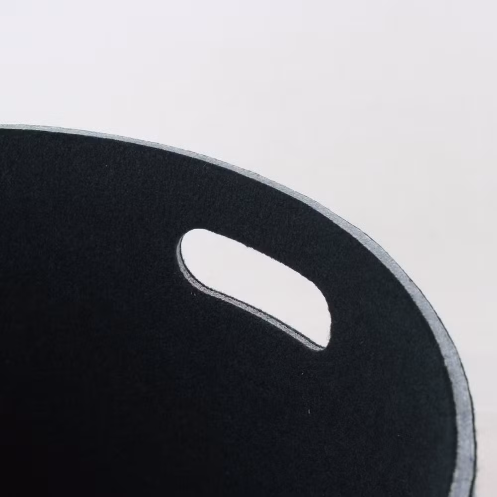 Stamped Pet Felt Durable and Eco Friendly Cube Stylish Storage Bins One Piece Thermoforming Storage Basket Round Shape Laundry Organizer