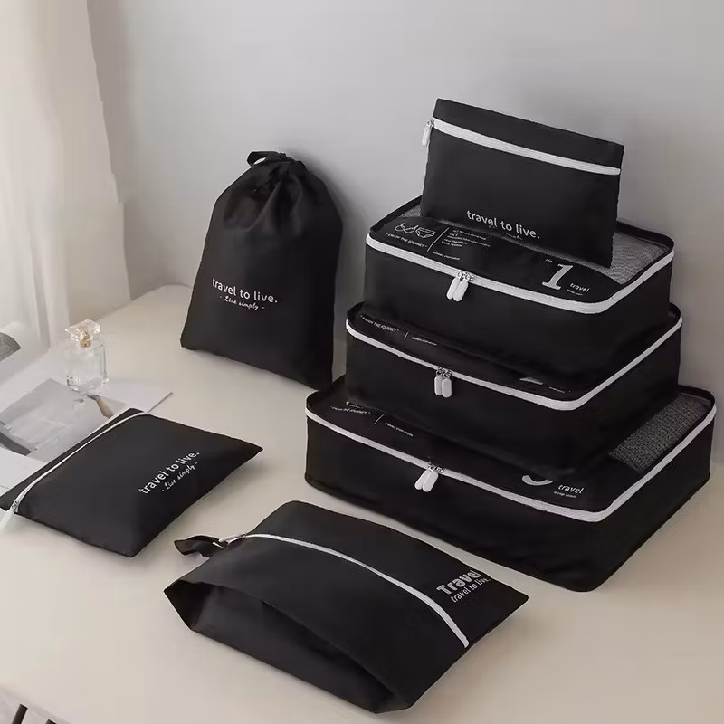 7 Set Packing Cubes Clothes Storage Bag Luggage Packing Organizers for Travel 7-Piece Set Packing Cubes