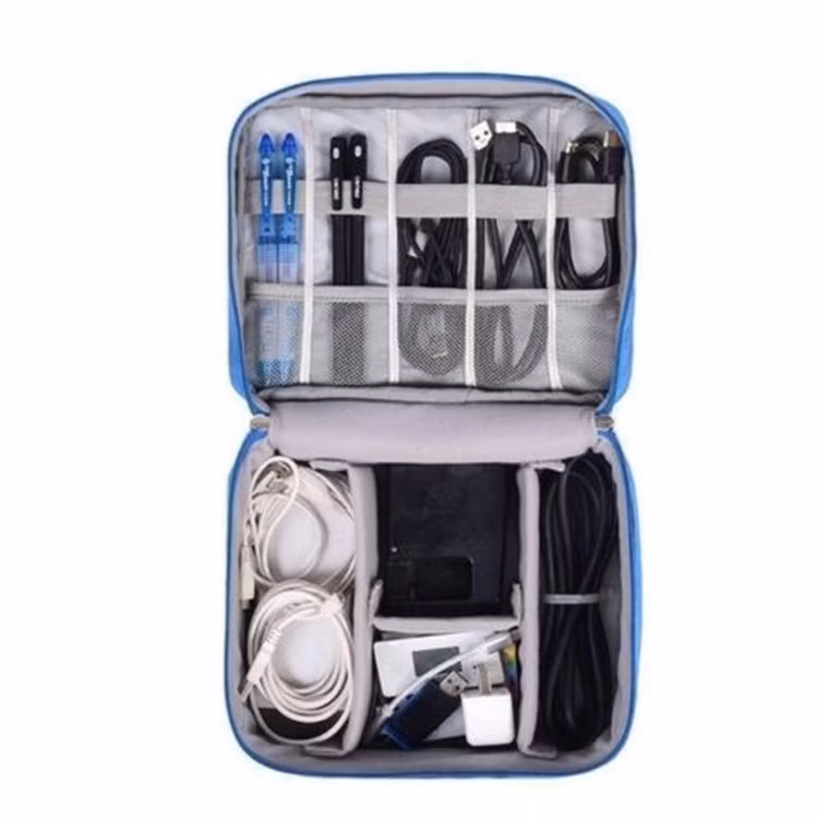 Waterproof Travel Storage Bag Electronics USB Charger Case Data Cable Organizer
