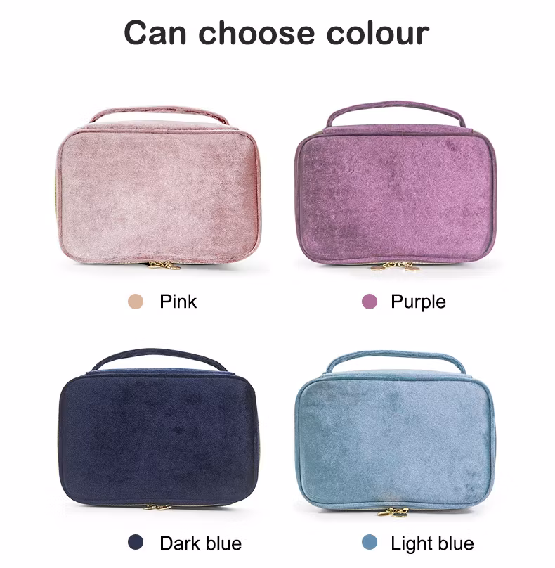 High Quality Wholesale PU Brush Set Zipper Travel Cosmetic Makeup Case