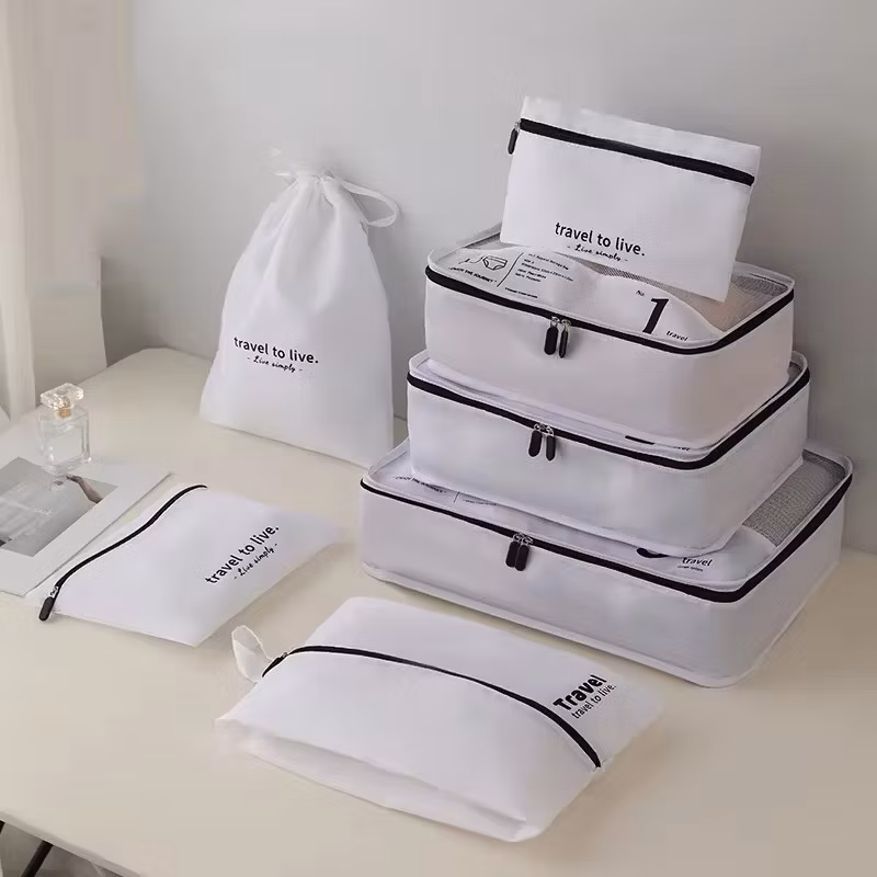 7 Set Packing Cubes Clothes Storage Bag Luggage Packing Organizers for Travel 7-Piece Set Packing Cubes